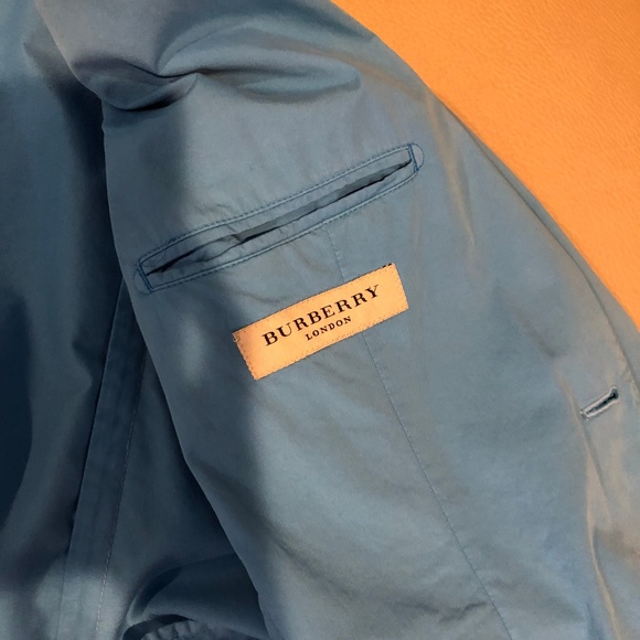 Burberry London Cotton Blazer in Blue - Picture 7 of 8